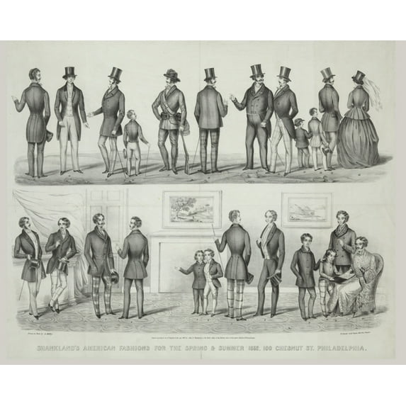 Print: Shankland's American Fashions For The Spring & Summer 1852