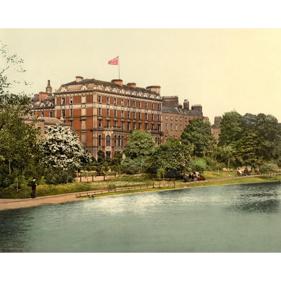 Print: Shelbourne Hotel, Dublin. County Dublin, Ireland, circa 1890