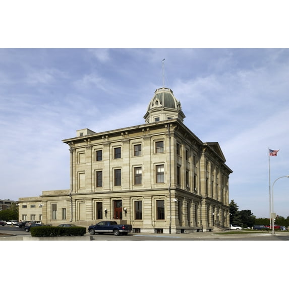 Print: Side Exterior, Federal Building And U.S. Courthouse, Port Huron