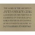 thumbnail image 1 of Print: Sign For Exhibit Of Architectural Designs By James Osborne Craig, 1 of 4