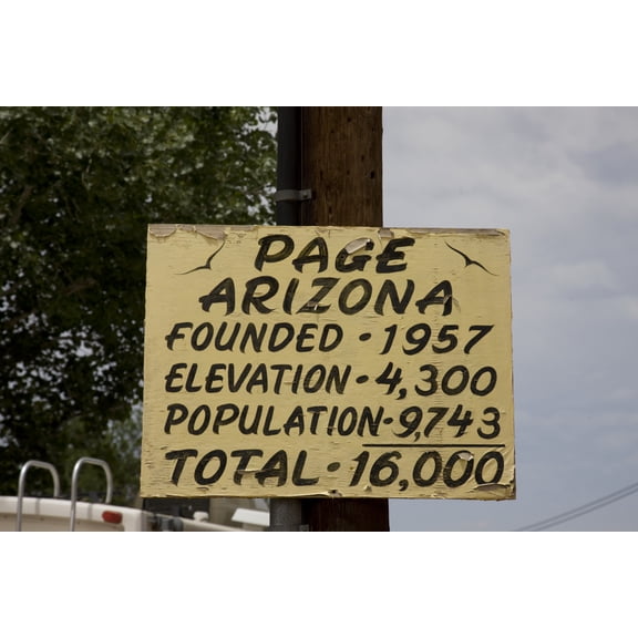 Print: Sign In Page, Arizona