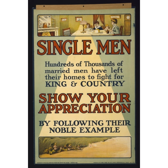 Print: Single Men. Hundreds Of Thousands Of Married Men Have Left Their