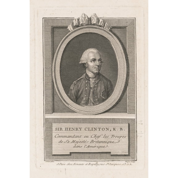Print: Sir Henry Clinton, K.B. Commandant En Chef Les Troupes De Sa