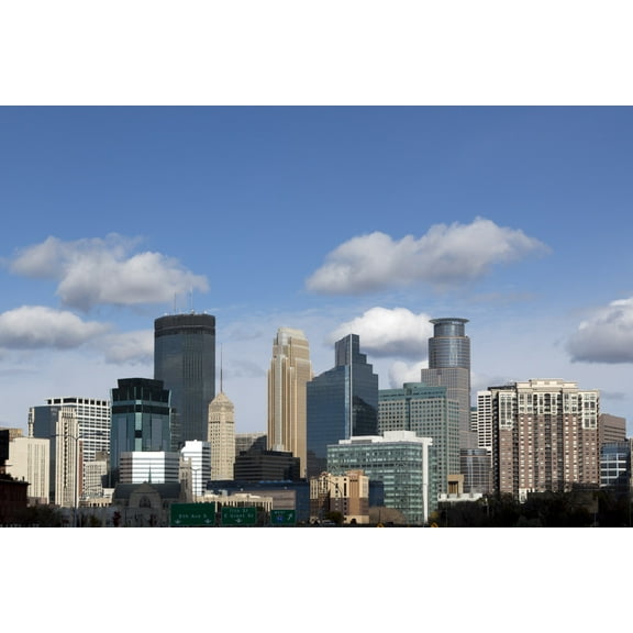 Print: Skyline View Of Minneapolis, Minnesota, 2012