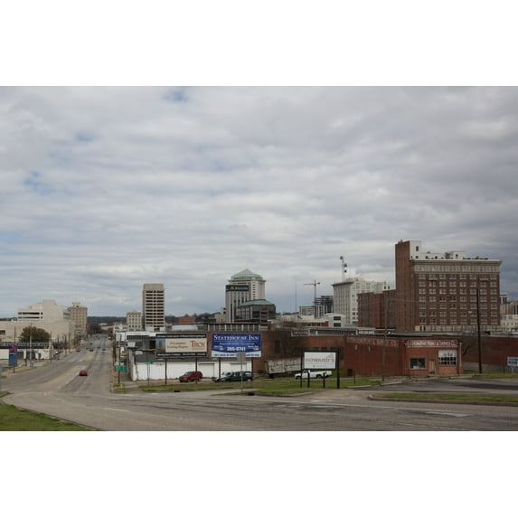 Print: Skyline Views Of Downtown Area, Montgomery, Alabama, 2010
