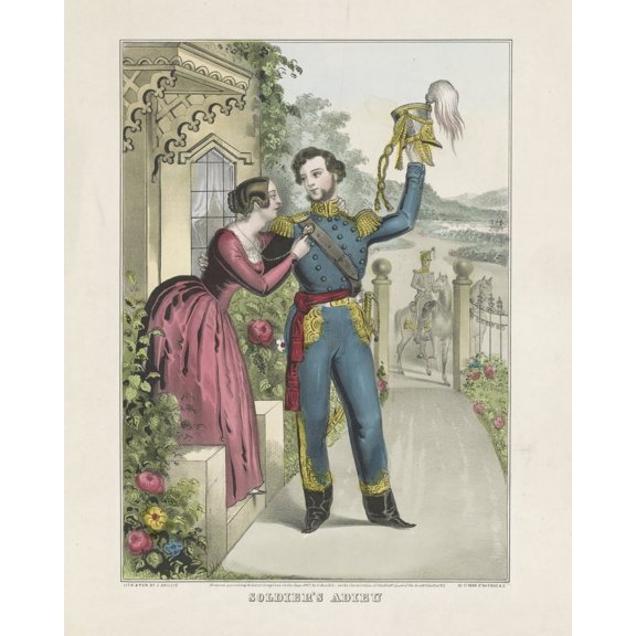Print: Soldier's Adieu, 1847