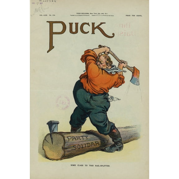 Print: Some Class To This Rail-Splitter, 1911