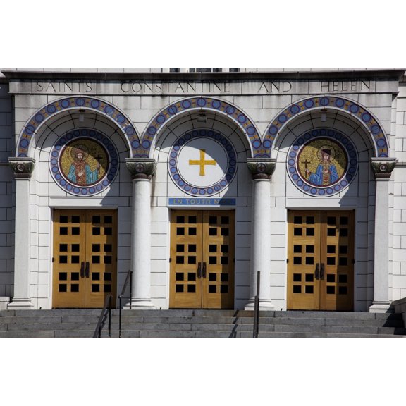Print: St. Constantine And Helen Greek Church, 16th St. Near Intersection