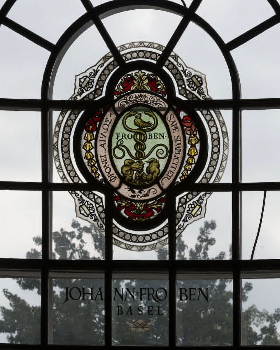 Print StainedGlass Details In The Hutzler Reading Room Located In
