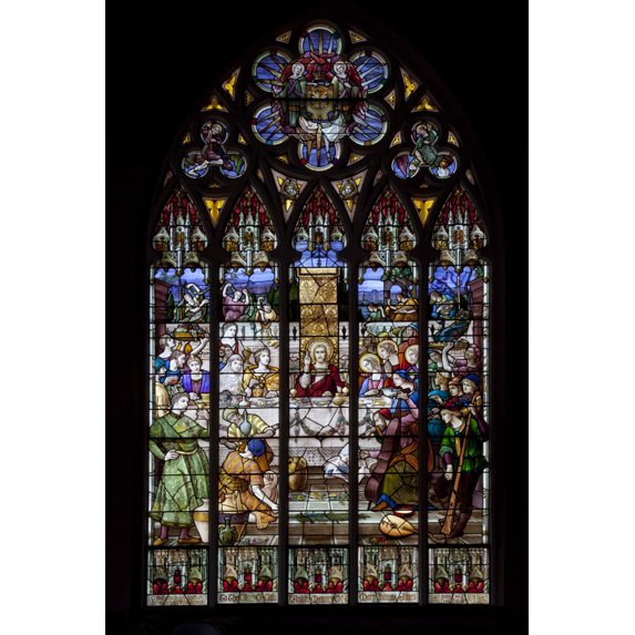 Print: Stained Glass Windows, St. Paul's Episcopal Church, Selma, Alabama