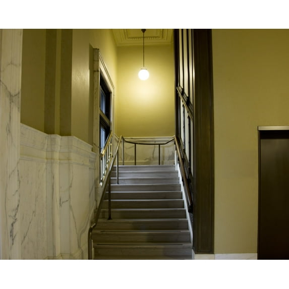 Print: Stairwell, Howard M. Metzenbaum U.S. Courthouse, Cleveland, Ohio