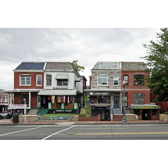 Print: Street Scene, Georgia Ave. And Harvard St., NW, Washington, D.C.