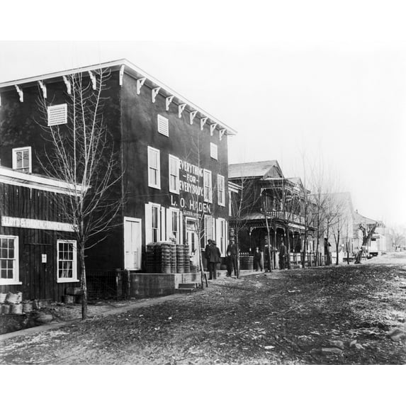 Print: Street Scene, With General Store, Palmyra, Virginia, 1912