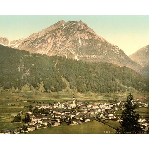 Print: Stubaithal (I.E., Stubaital), Vulpmes, Tyrol, Austro-Hungary, circa