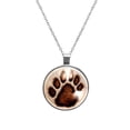 thumbnail image 1 of Print Stunning Glass Design Circular Pendant Necklace - Unique Jewelry Gift for Her, 1 of 5