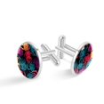 thumbnail image 1 of Print Stylish Men's Cufflinks Set for Formal Attire, Made of Stainless Steel, for Wedding or Business Meetings, 1 of 6