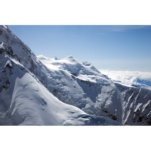Print: Sub-Peaks Of Denali, Mount Mckinley. Denali National Park, Alaska