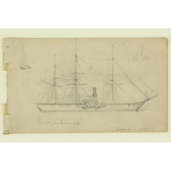 Print: Susquehannah, circa 1860