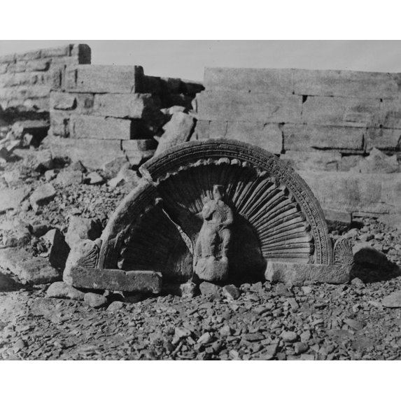 Print: Tafah (Taphis) - Constructions A Assises Courbes - Partie