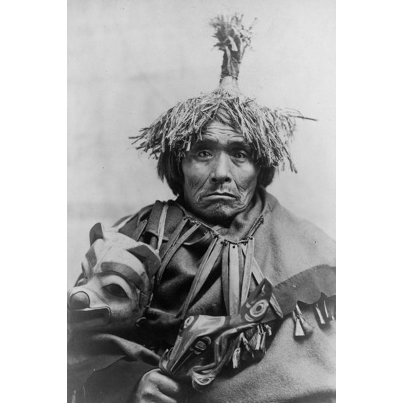 Print: Takou Indian Doctor, Alaska, 1899