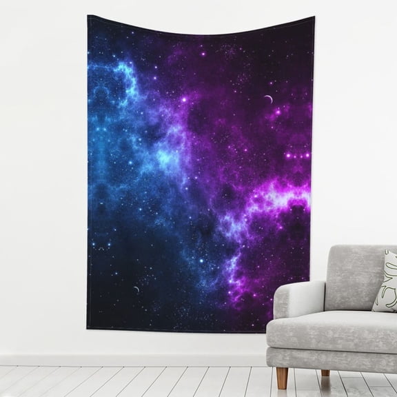 Print Tapestry Universe Nebula Galaxy Tapestry Wall Hanging Decor For Living Room (60" X 80")
