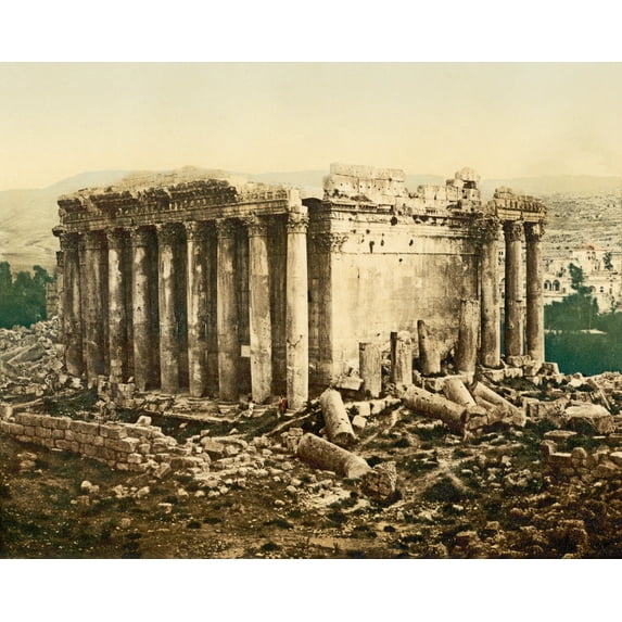 Print: Temple Of Jupiter, Exterior, Baalbek, Holy Land, (I.E., Ba'labakk
