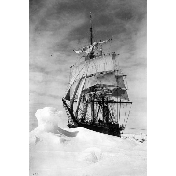 Print: Terra Nova Icebound In The Pack, 1910