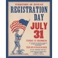 thumbnail image 1 of Print: Territory Of Hawaii Registration Day July 31, 1 of 4