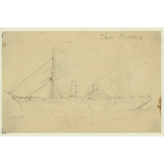 Print: The Arabia, circa 1860