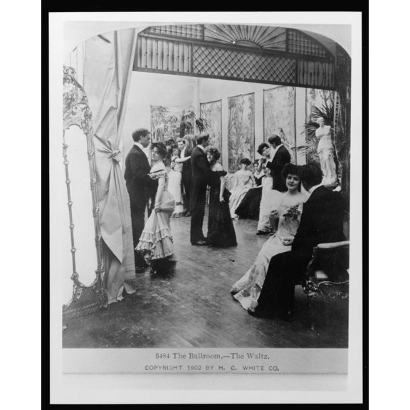 Print: The Ballroom, - The Waltz, 1902