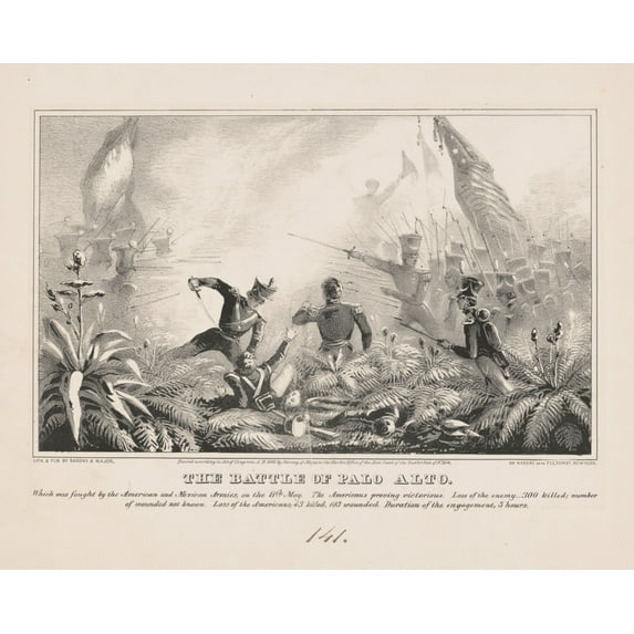 Print: The Battle Of Palo Alto, 1846