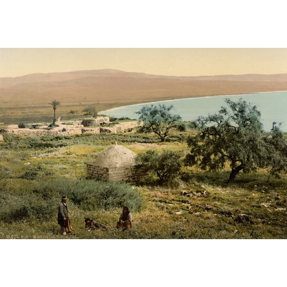Print: The Birthplace Of Mary Magdalene, Magdala, Holy Land, (I.E.