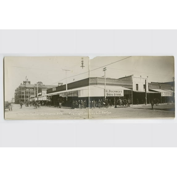 Print: The Busy Corner Of Phoenix, Arizona, 1908