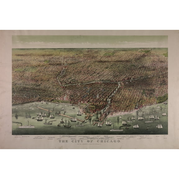 Print: The City Of Chicago, 1892