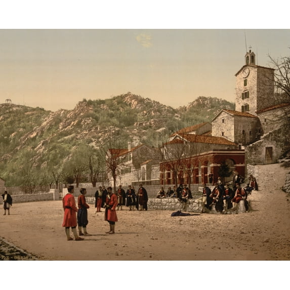 Print: The Convent, Cetinje, Montenegro, circa 1890