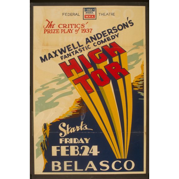 Print: The Critics Prize Play Of 1937 Maxwell Anderson's Fantastic Comedy