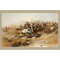 Print: The Custer Fight, 1903