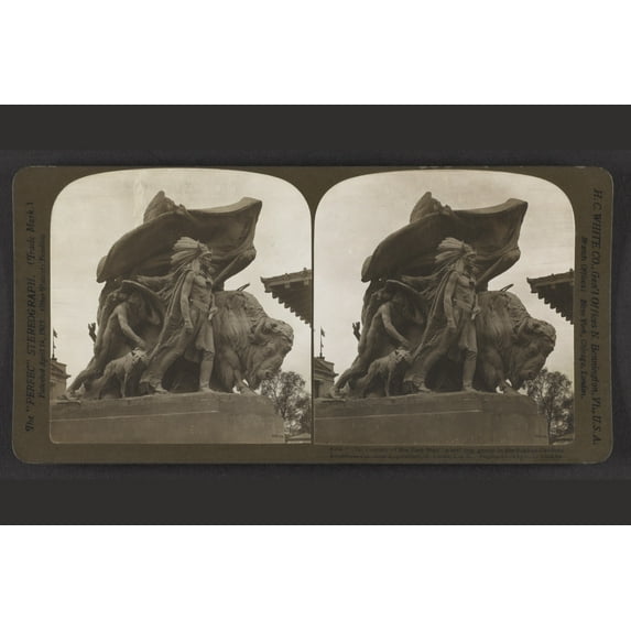 Print: The Destiny Of The Red Man, A Striking Group In The Sunken Gardens