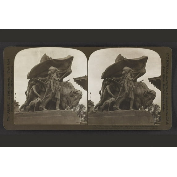 Print: The Destiny Of The Red Man, A Striking Group In The Sunken Gardens