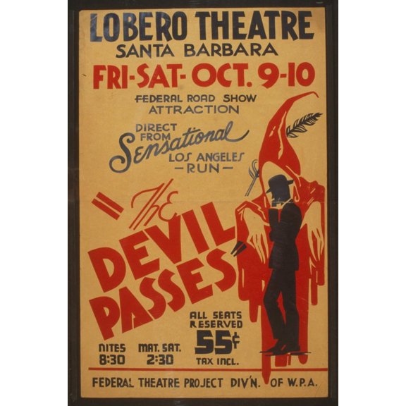 Print: The Devil Passes Federal Road Show Attraction : Direct From