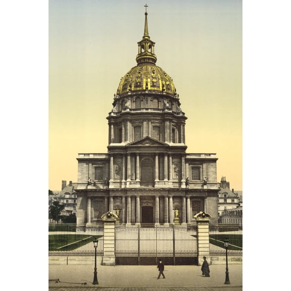 Print: The Dome Des Invalides, Paris, France, circa 1890