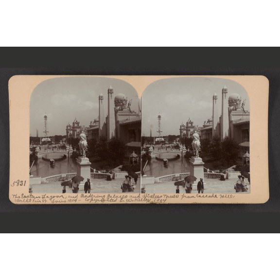 Print: The Eastern Lagoon And Bordering Palaces And Wireless Tower From