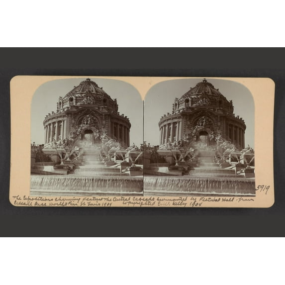 Print: The Exposition's Charming Feature, The Central Cascade Surrounded