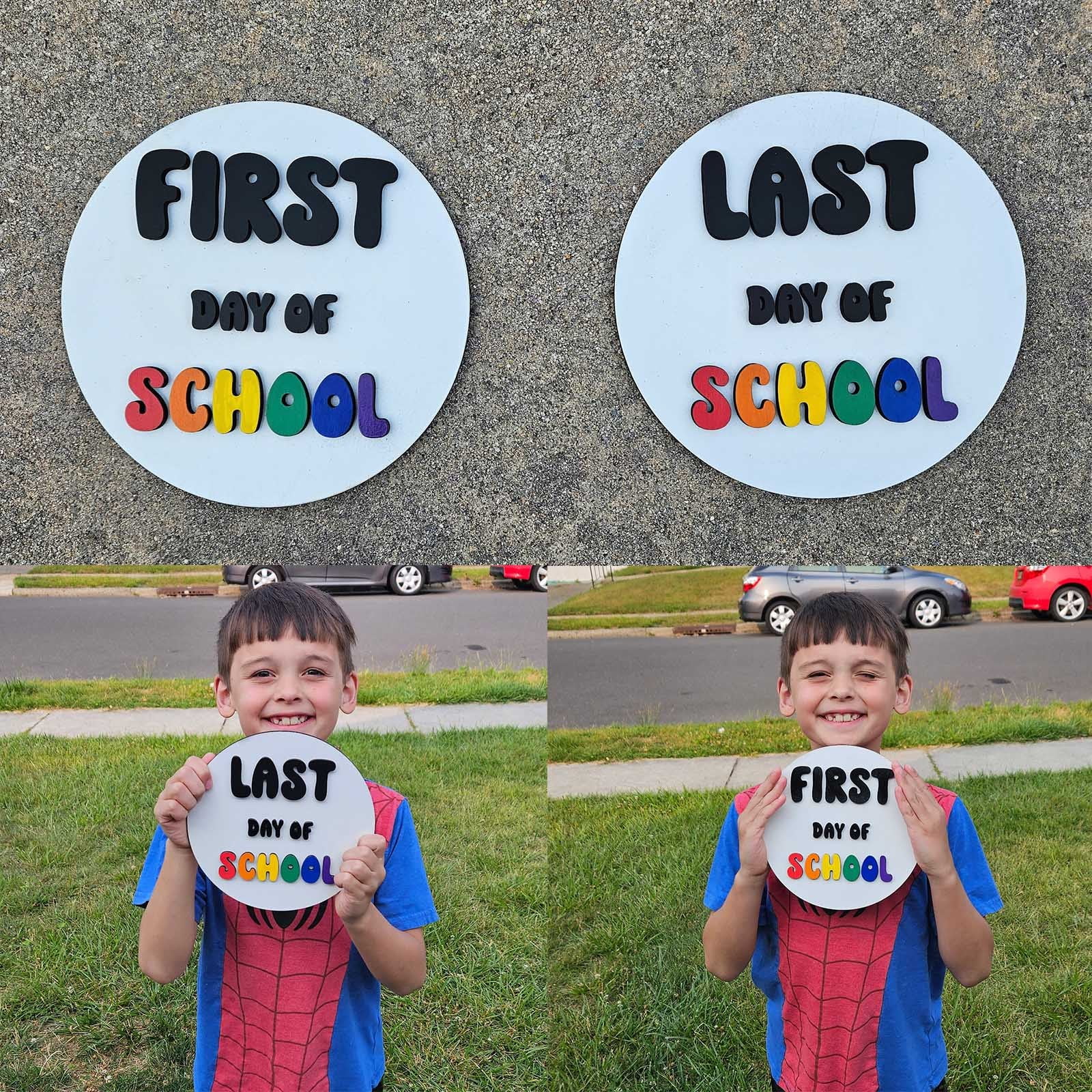 Print The First And Last Day Of The School Board Of 7.87 Inch Circular