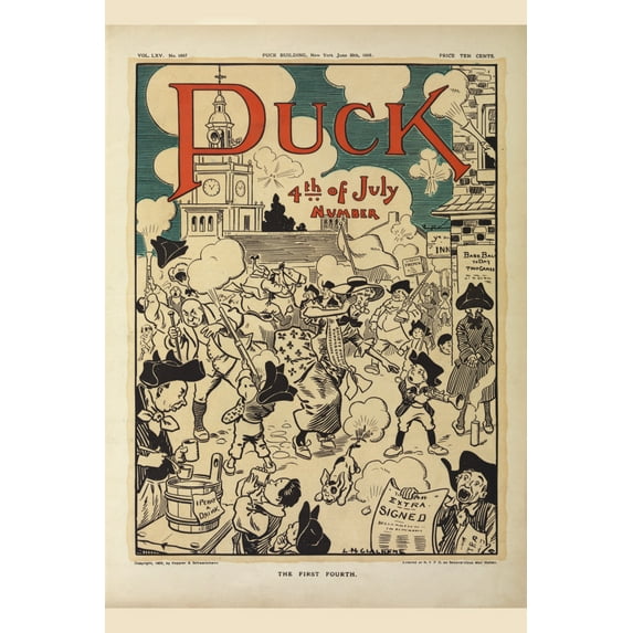 Print: The First Fourth, 1909