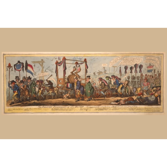 Print: The Funeral Procession Of The Rump, 1819