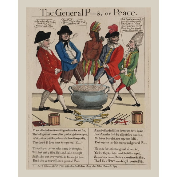 Print: The General P--S, Or Peace, 1783