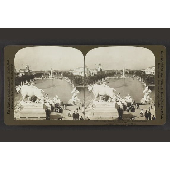 Print: The Grand Basin, View 2, From Central Cascade. Louisiana Purchase