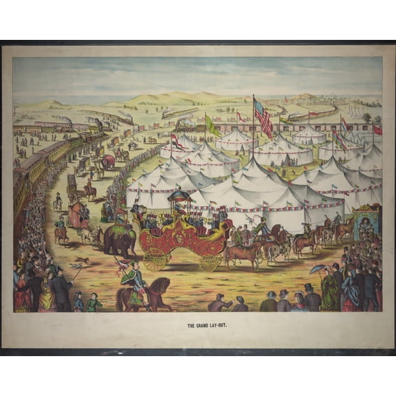 Print: The Grand Lay-Out, 1874