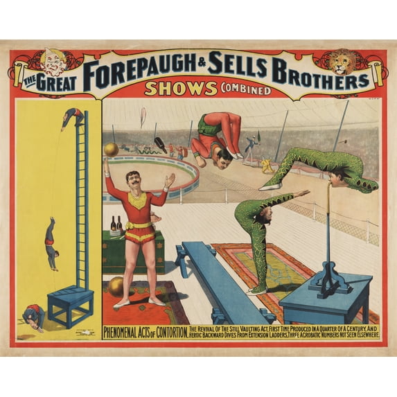 Print: The Great Forepaugh & Sells Brothers Shows Combined. Phenomenal